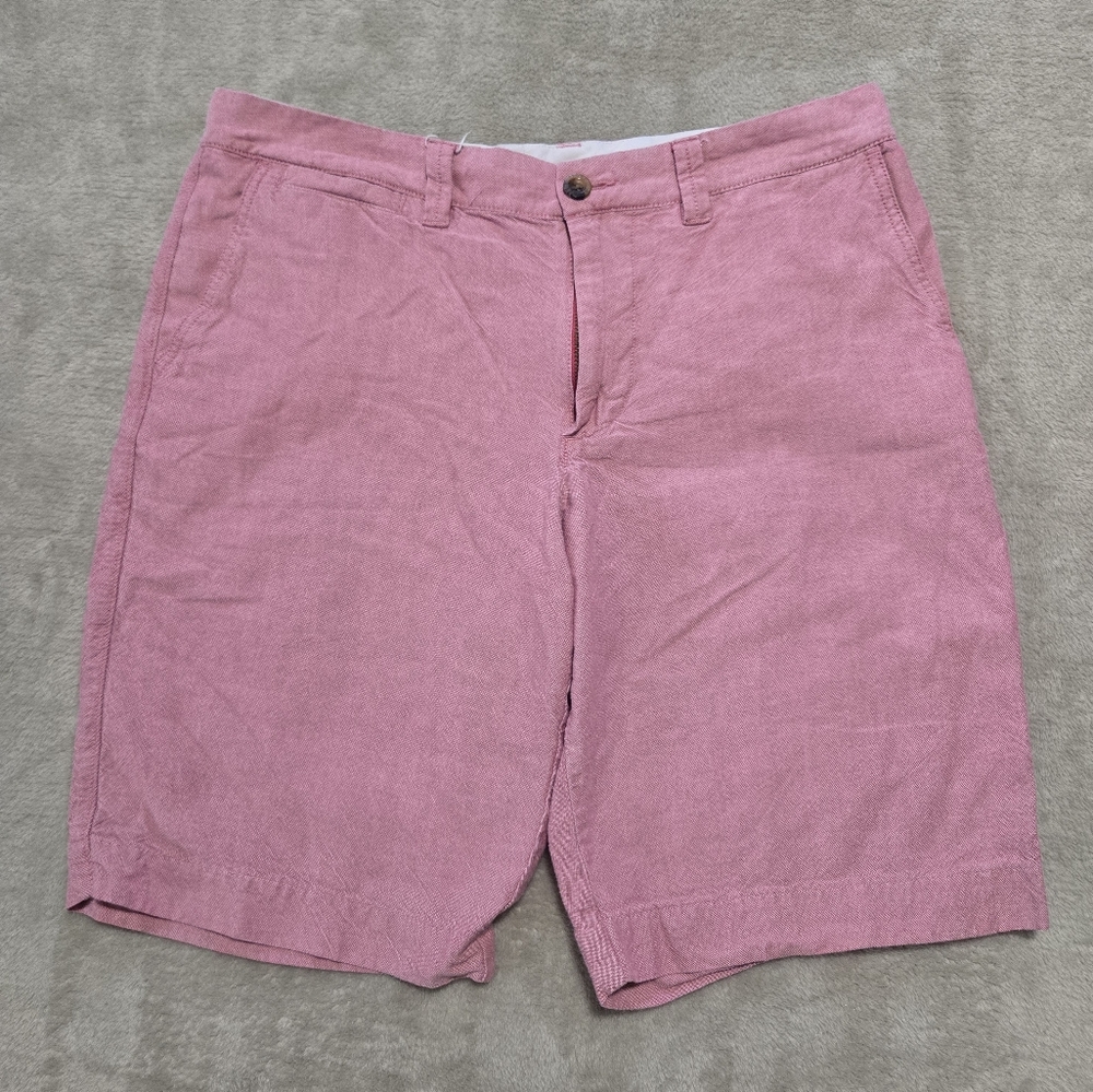 Le Tigre Pink Flat Front Chino Shorts Men's Size 32 Beach Preppy